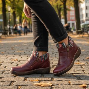 Γυναικεία Δερμάτινα μποτάκια