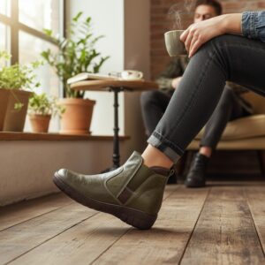 Γυναικεία Δερμάτινα μποτάκια