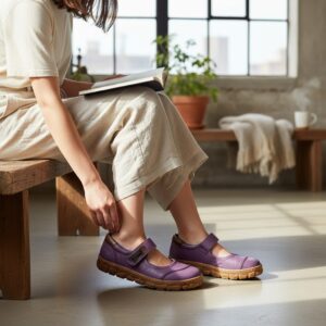 Γυναικεία Δερμάτινα Παπούτσια με Μπαρέτα – Άνεση, Σταθερότητα & Κομψότητα 73082612 Γυναικεία Δερμάτινα παπούτσια