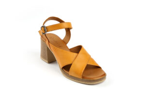 Δερμάτινα Πέδιλα με Χαμηλό τακούνι