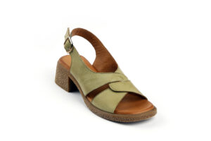 Δερμάτινα Πέδιλα με Χαμηλό τακούνι