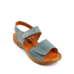 Γυναικεία Δερμάτινα Πέδιλα – Μαύρα με Ανατομικό Πάτο & Ρυθμιζόμενα Λουράκια με βέλκρο 74692142