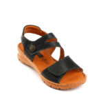 Γυναικεία Δερμάτινα Πέδιλα – Μαύρα με Ανατομικό Πάτο & Ρυθμιζόμενα Λουράκια 71704141