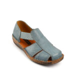 Γυναικεία Δερμάτινα Πέδιλα – Κλειστό Σχέδιο σε Μπλέ με Ανατομικό Πάτο & Ελαστικά Πλαϊνά 5320272