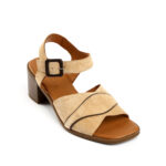 Γυναικεία Δερμάτινα Πέδιλα από Φυσικό Καστόρι – Μπεζ με Τακούνι 6cm & Κομψό Design 50026151