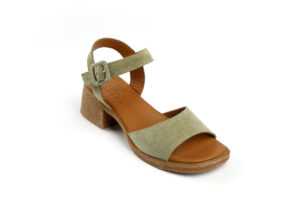 Δερμάτινα Πέδιλα με Χαμηλό τακούνι