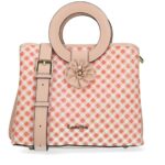 Γυναικεία Τσάντα Laura Vita – Ροζ με Floral Λεπτομέρειες ALISA 05