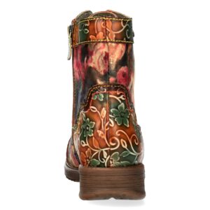 Γυναικεία Δερμάτινα Μποτάκια Laura Vita – Floral Anitao 11 Camel Laura Vita