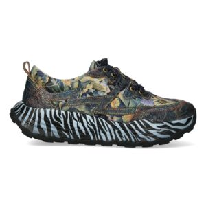 Γυναικεία Δερμάτινα Sneakers Laura Vita – Floral & Animal Print Flash Jeans Laura Vita sneakers