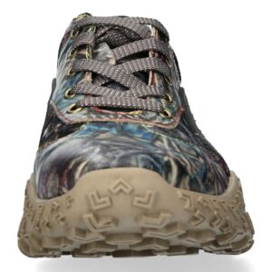 Γυναικεία Δερμάτινα Sneakers Laura Vita – Πολύχρωμα με Αποσπώμενο Πάτο Amika Gris Laura Vita sneakers