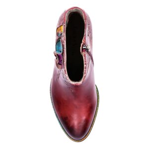 Γυναικεία Δερμάτινα Μποτάκια Laura Vita – Μπορντό με Ψηλό Τακούνι 7 εκ Ledao 43 Grenat Γυναικεία δερμάτινα μποτάκια Laura Vita μπορντό με ψηλό τακούνι